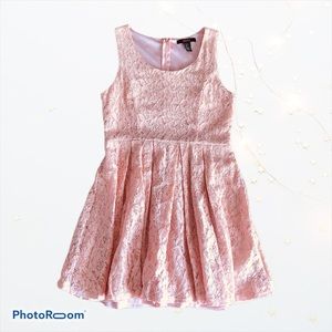 Forever 21 Peach Lace Floral Dress